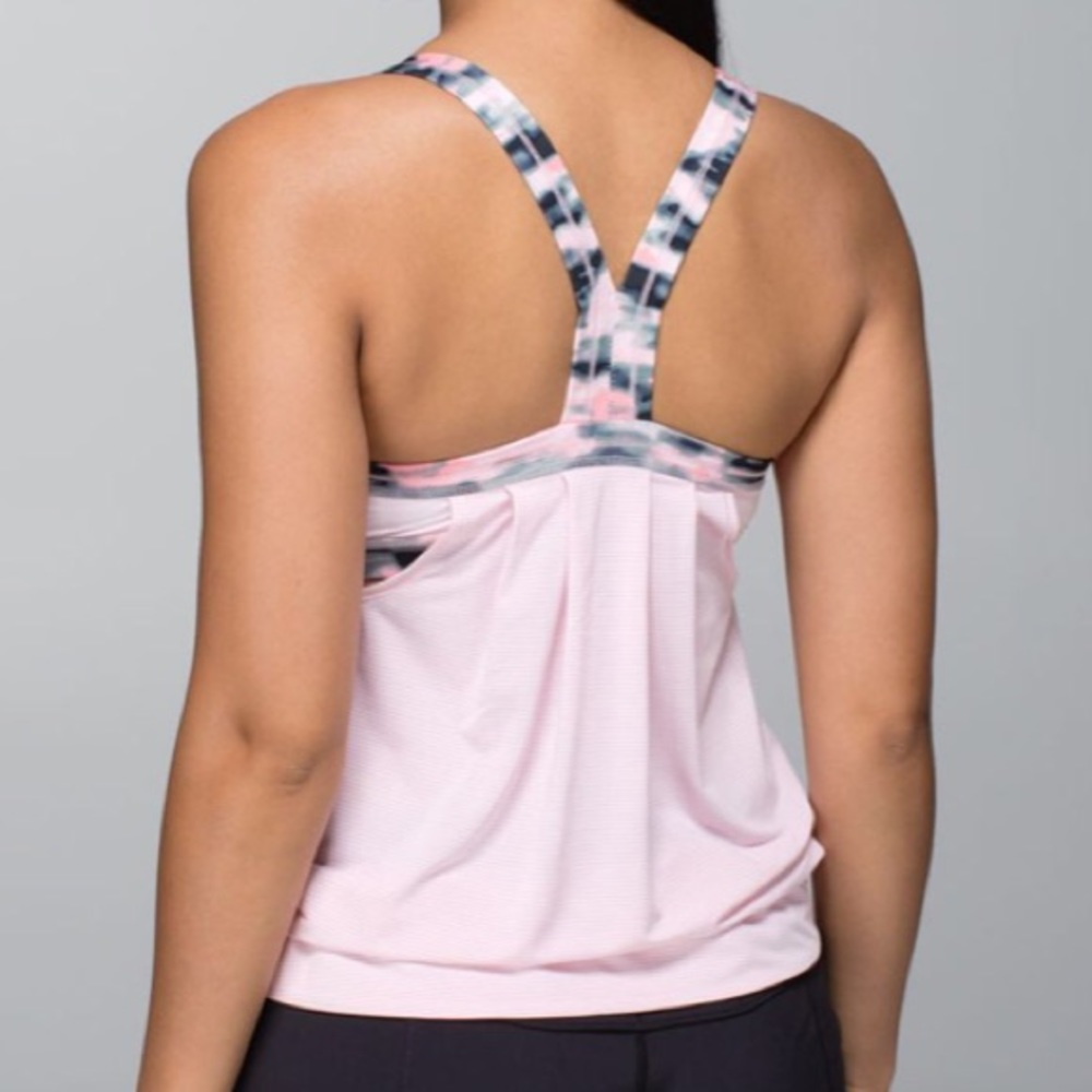 Lululemon Rest Less Tank Top Size 2 Pink